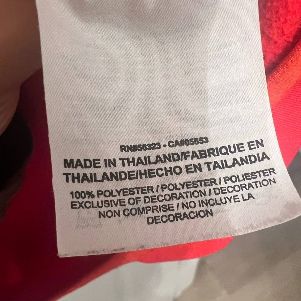 Nike Vibrant Red Hoodie with Black Logo - Picture 7 of 7
